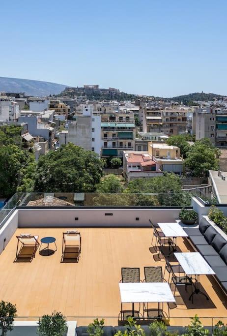 The Meta Stay - Rooftop Access Downtown Studio Athens Luaran gambar