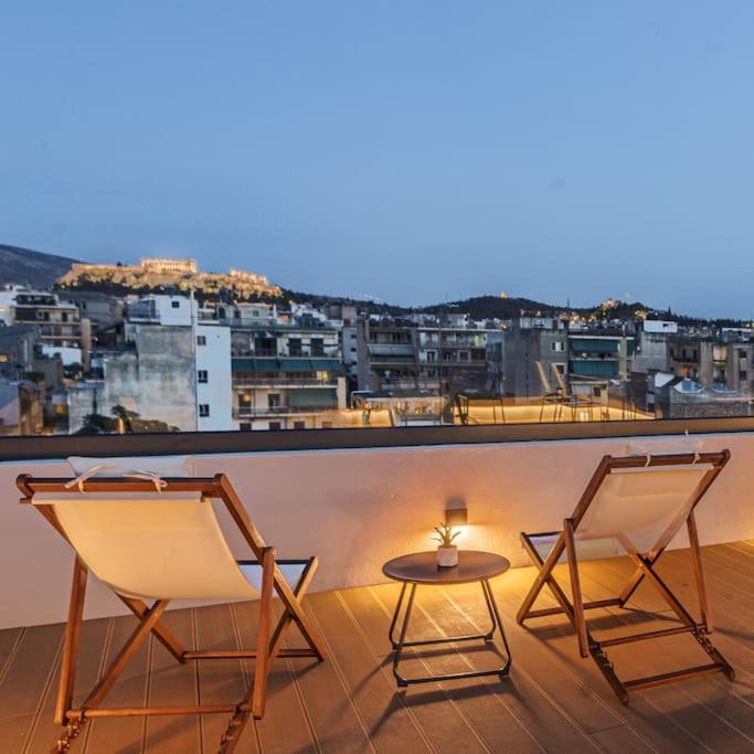 The Meta Stay - Rooftop Access Downtown Studio Athens Luaran gambar